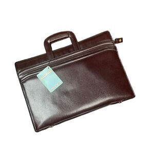 Geoffrey Beene Men's Brown Genuine Top Grain Leather Bag